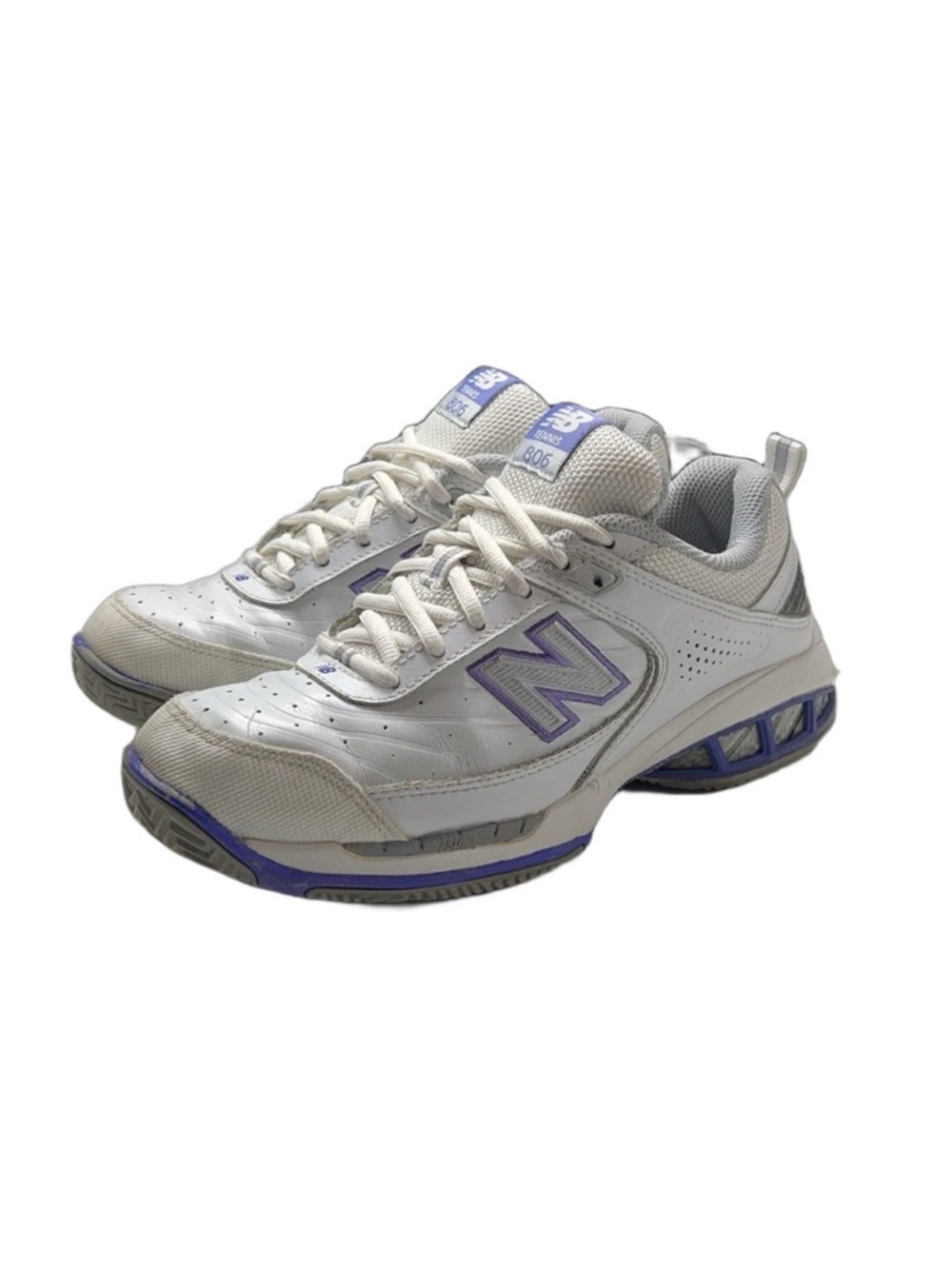 New Balance 806 Tennis Shoes Womens Size 7 White Purple WC806W